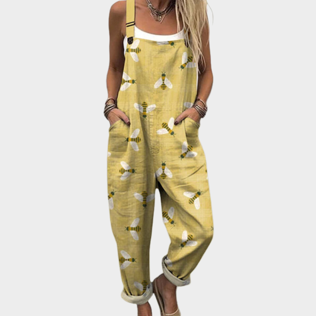 Behagelige dungarees med print