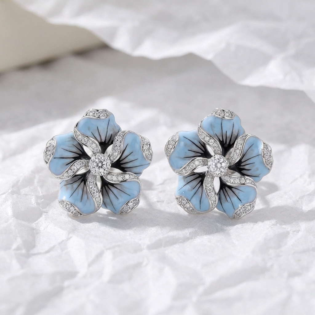 AZURE BLOOM ØRERINGE