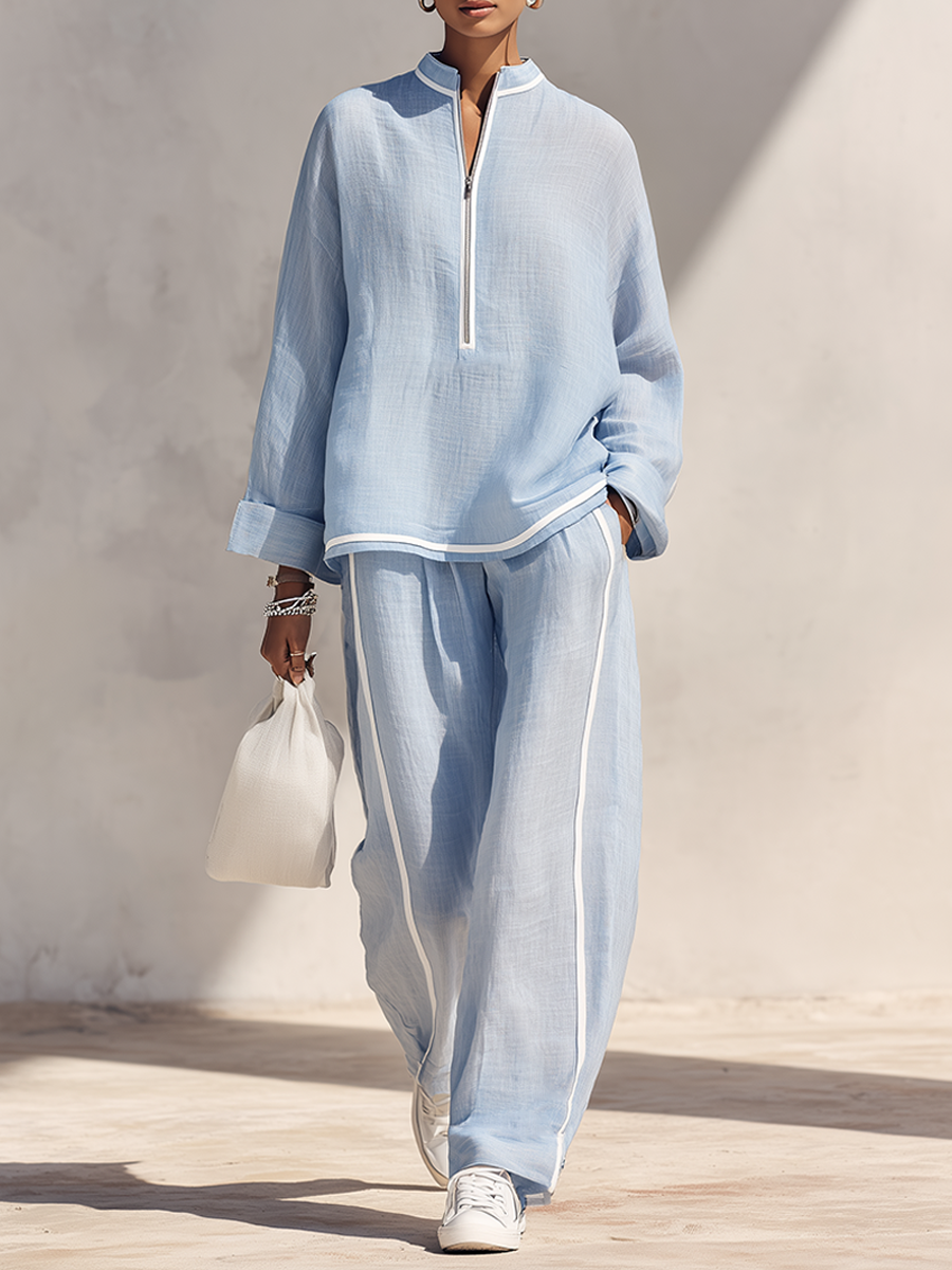 Luna | linnedlook top- og buksesæt