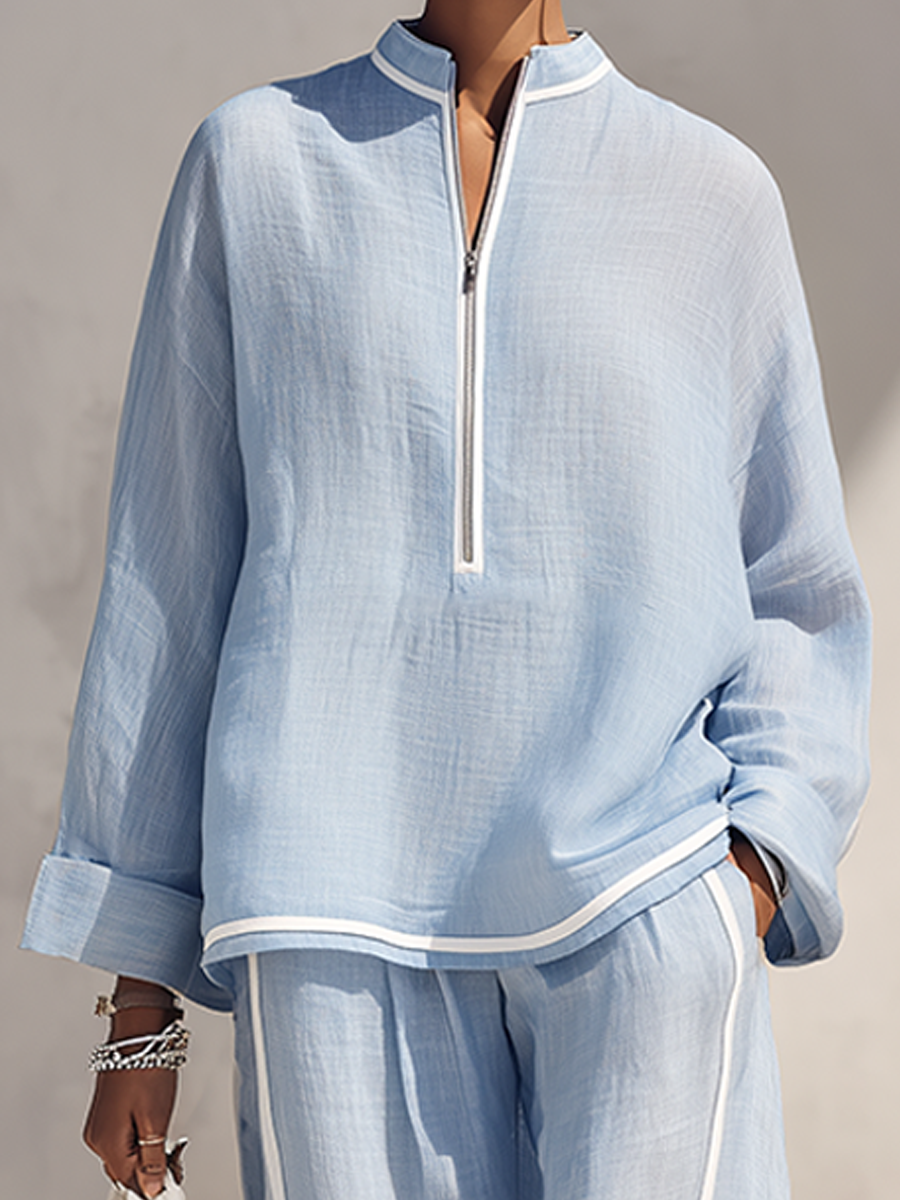 Luna | linnedlook top- og buksesæt