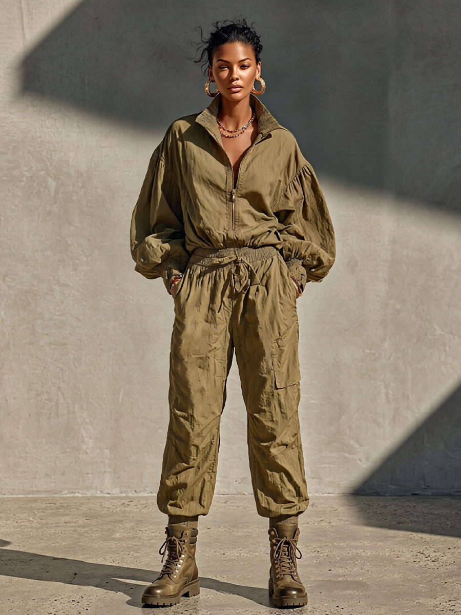 Rebekka | bomuldslook top- og buksesæt