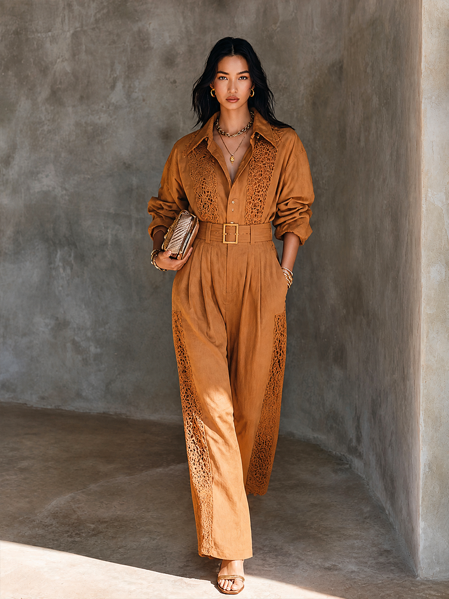 Saga | Afslappet jumpsuit med løs pasform
