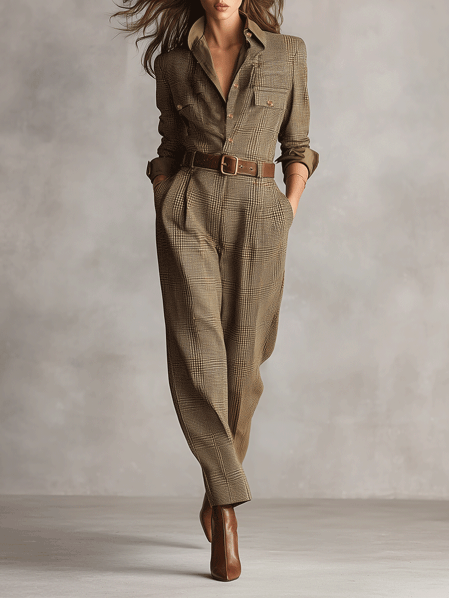 Tilde | Ternet jumpsuit med poleret pasform