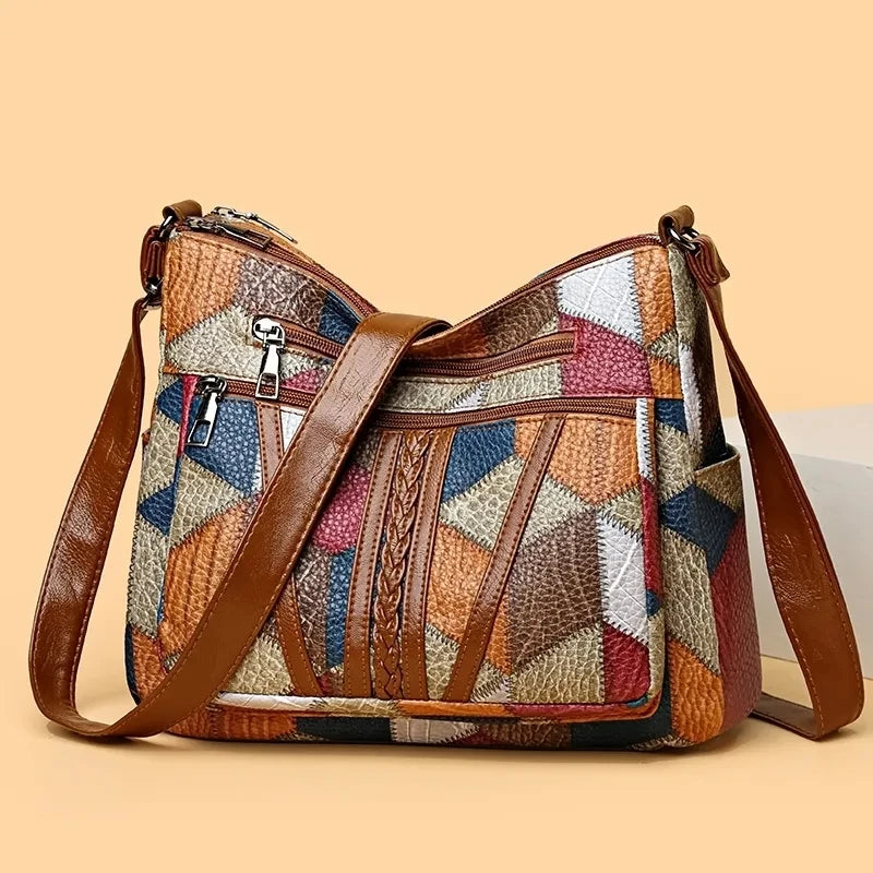 Nella | Patchworktaske med justerbar rem
