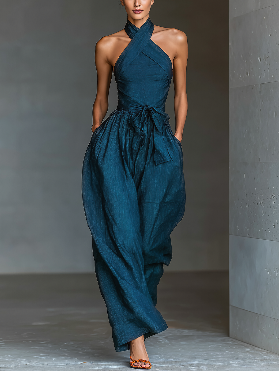 Nora | Jumpsuit med brede ben og sidelommer