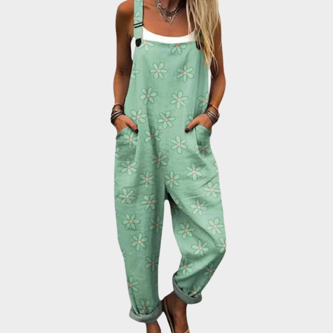 Behagelige dungarees med print