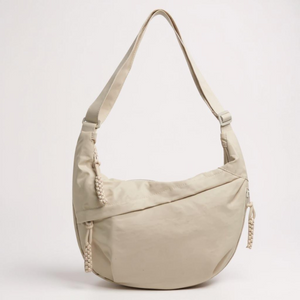 Beige skuldertaske