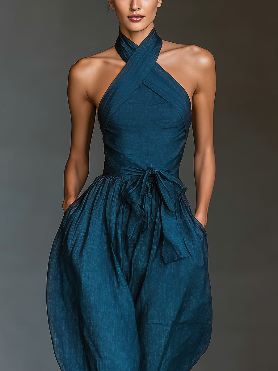 Nora | Jumpsuit med brede ben og sidelommer