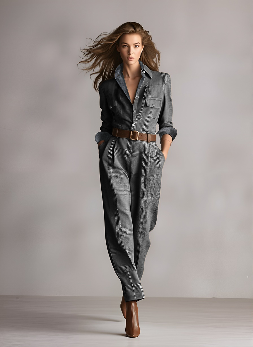 Tilde | Ternet jumpsuit med poleret pasform