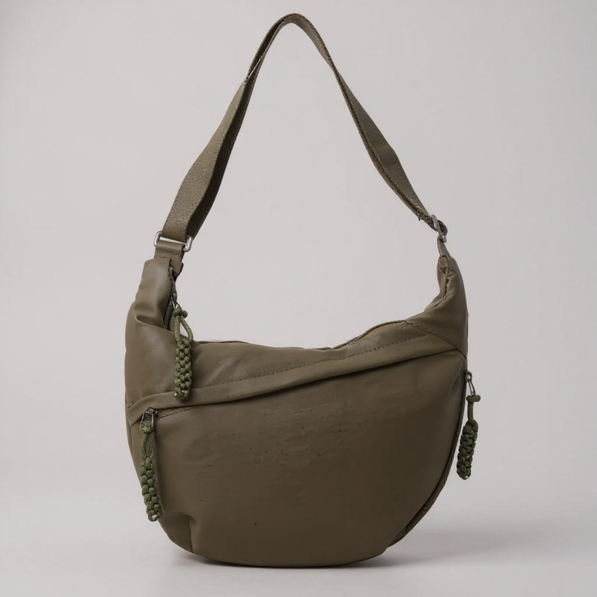Olivia | Olivengrøn crossbody-taske med justerbar rem