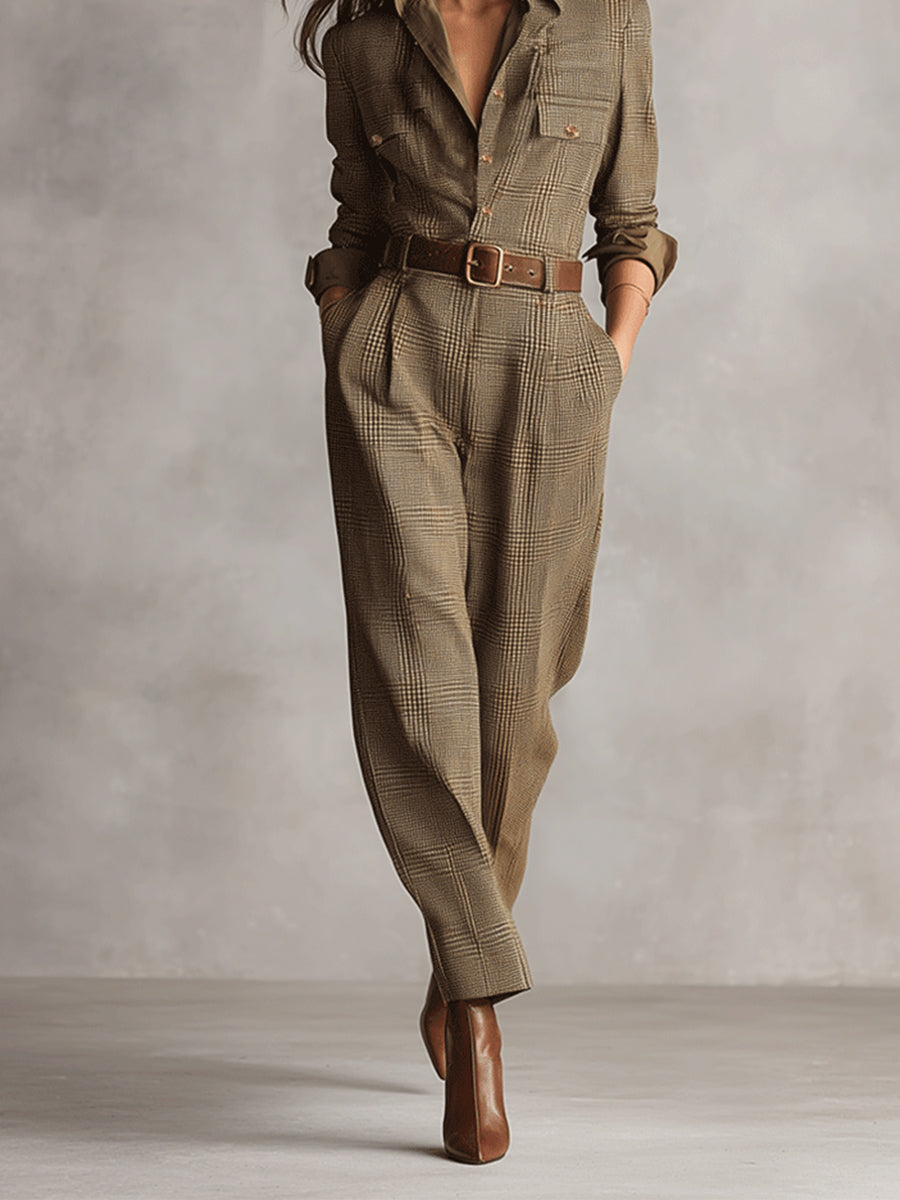 Tilde | Ternet jumpsuit med poleret pasform