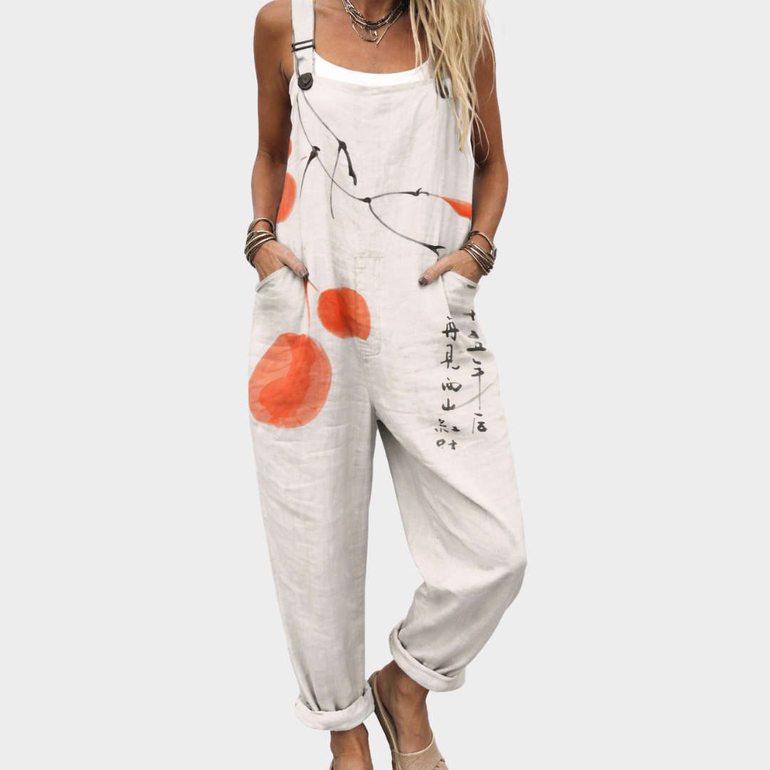 Behagelige dungarees med print