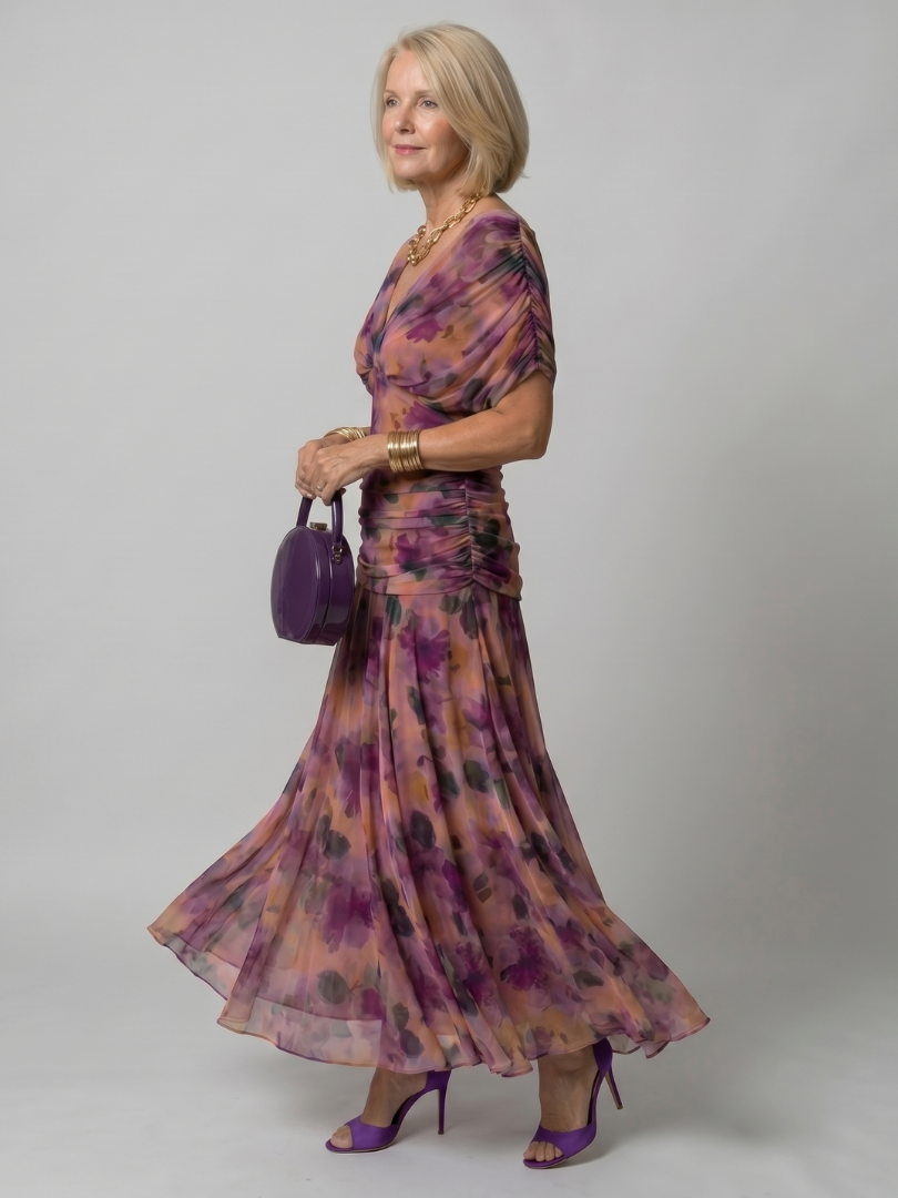 Calen | Luftig off-shoulder midikjole