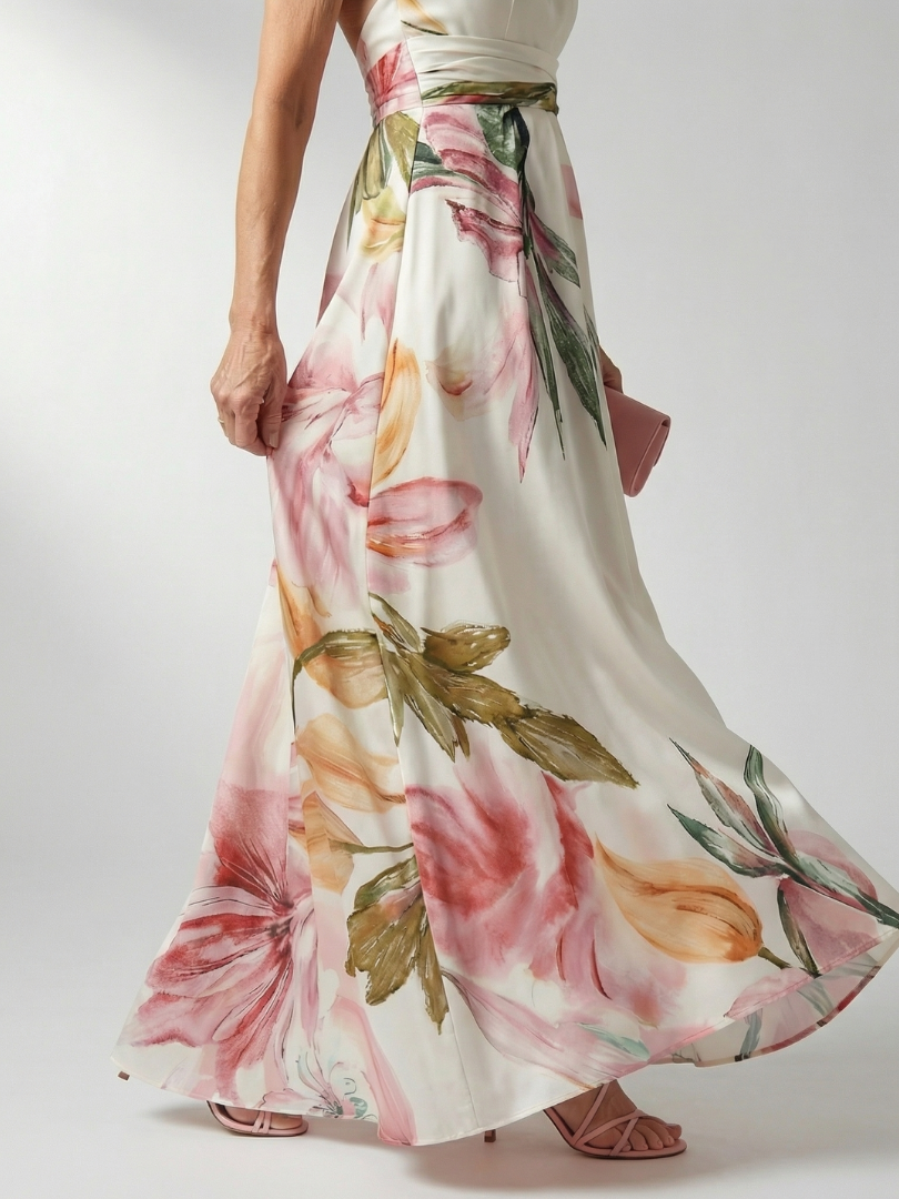 Amiel | Let blomstret maxikjole