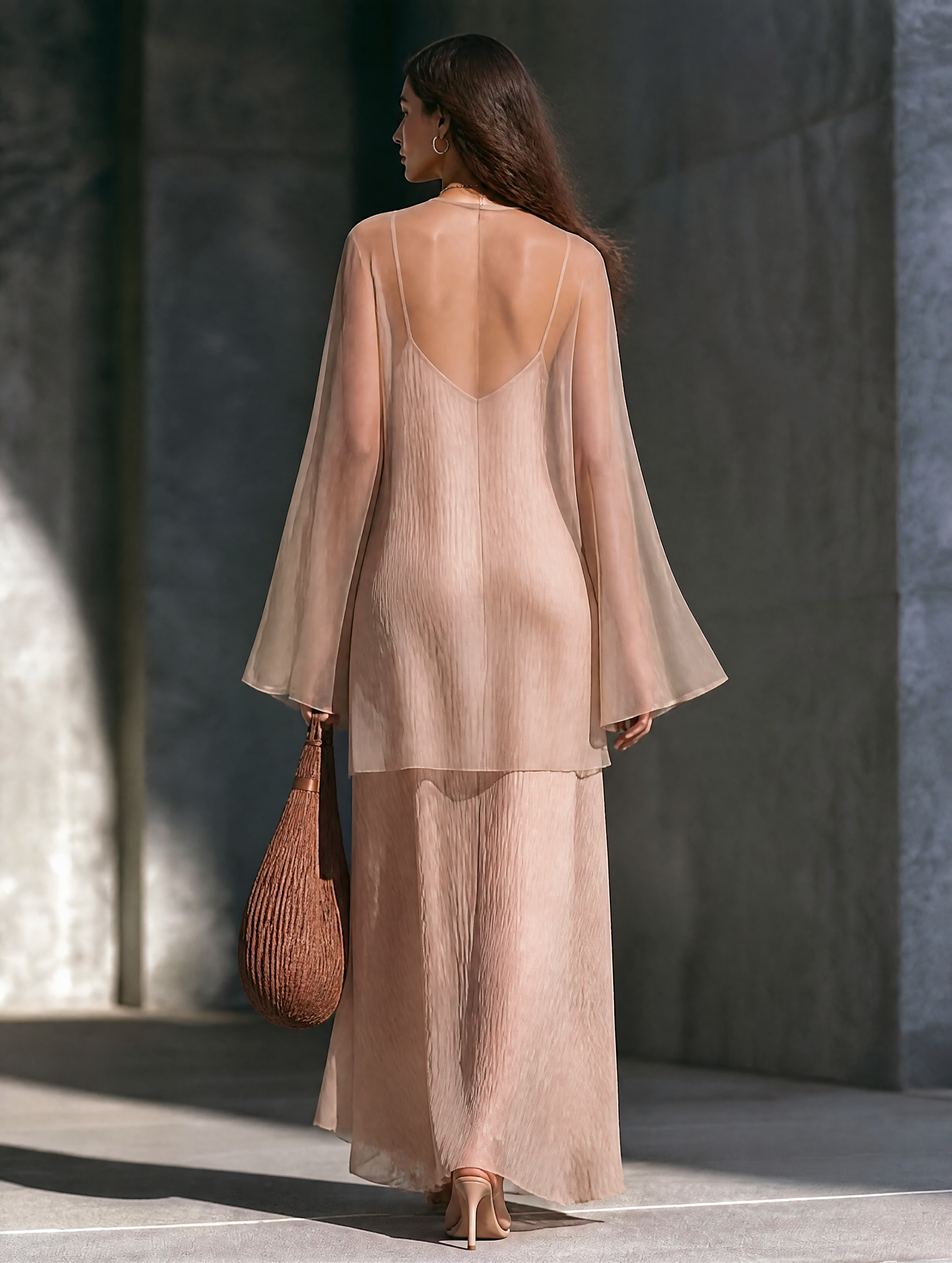 Nina | chiffon top- og buksesæt
