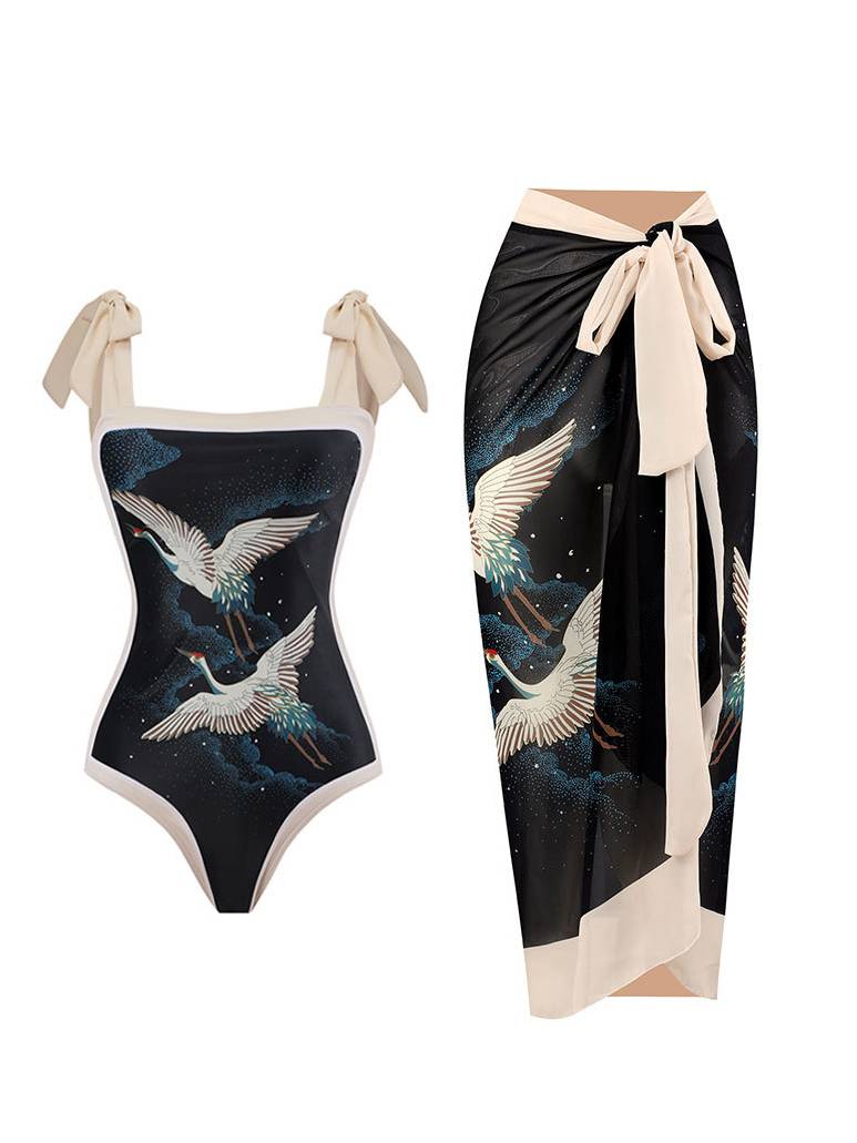 Liva | Badelook med nederdel med chiffon