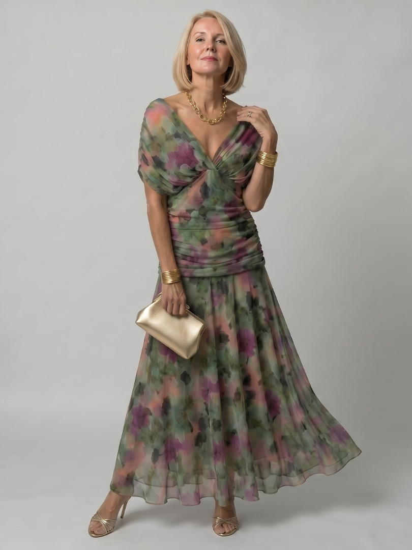 Calen | Luftig off-shoulder midikjole