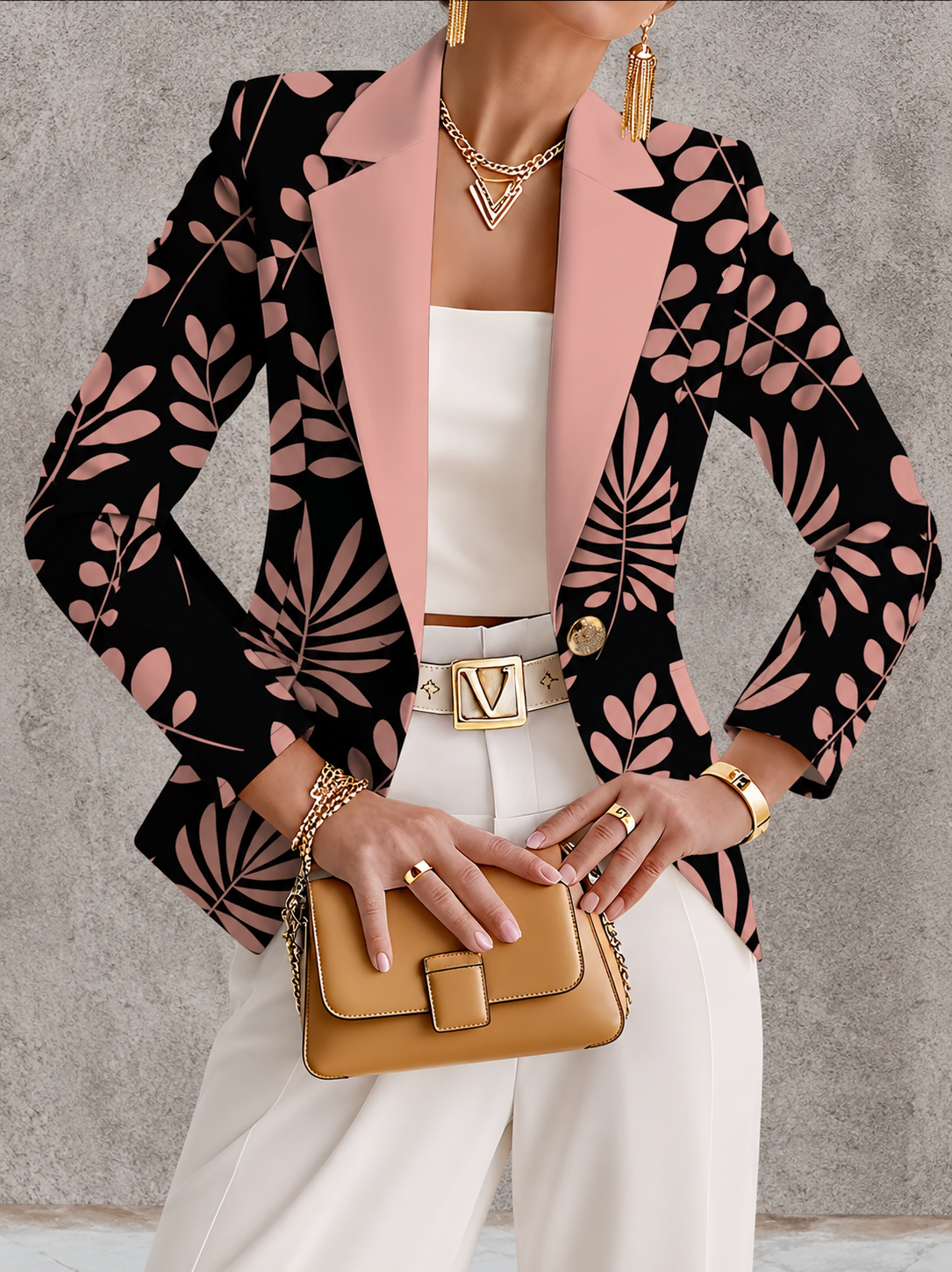 Signe | Blazer med botanisk print
