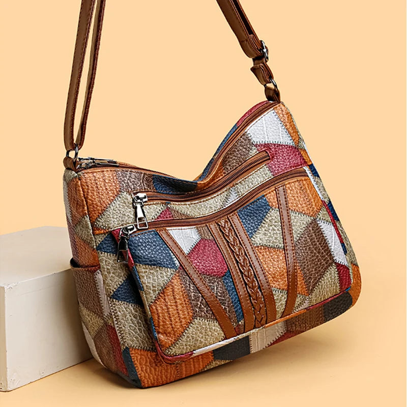 Nella | Patchworktaske med justerbar rem