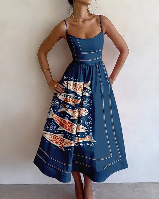 Tinsley | Ocean Tide midikjole