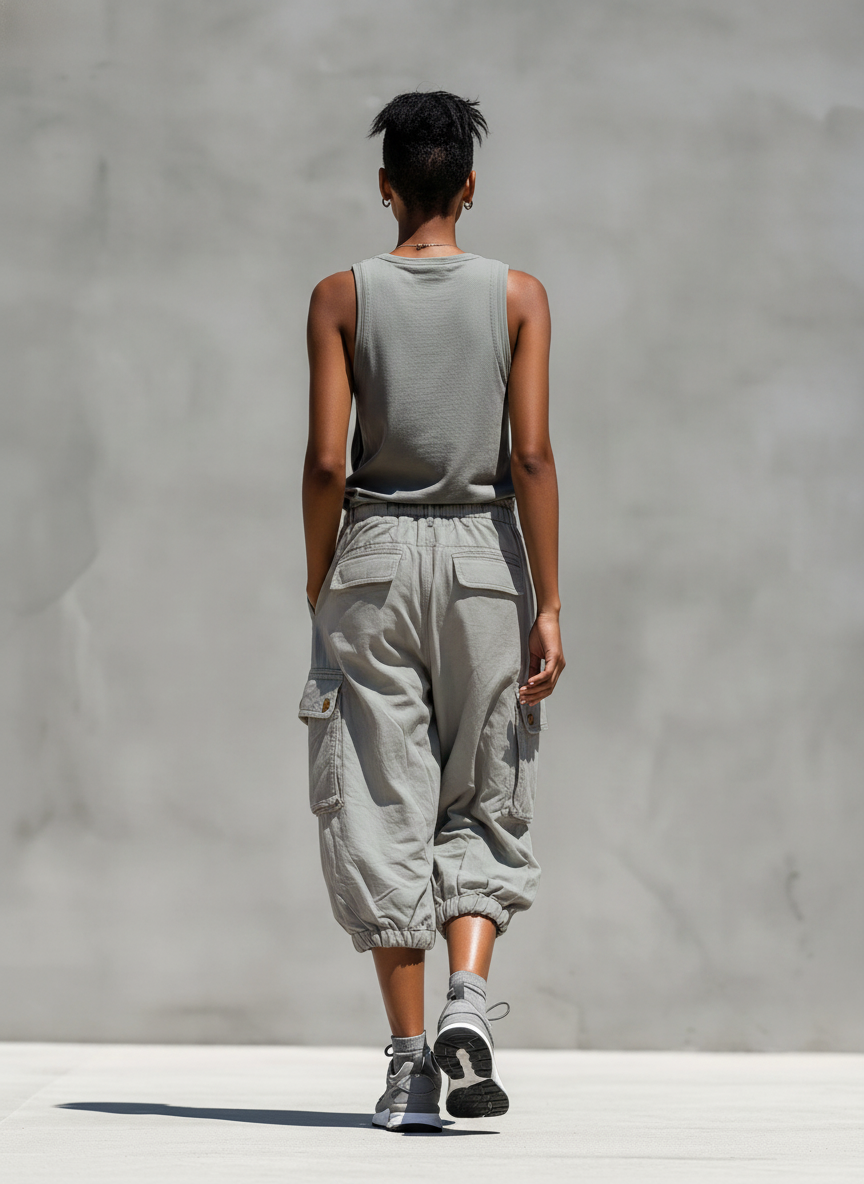 Elina | Sæt med tanktop og cargo-shorts
