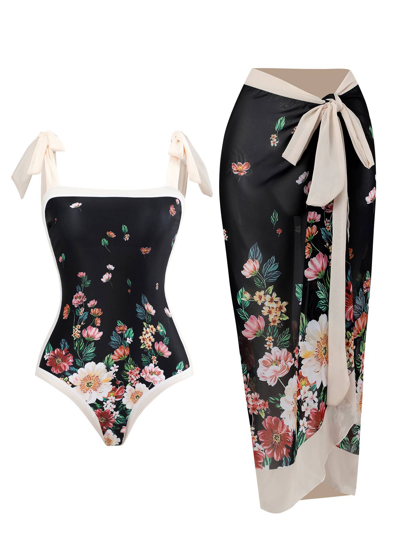 Liva | Badelook med nederdel med chiffon