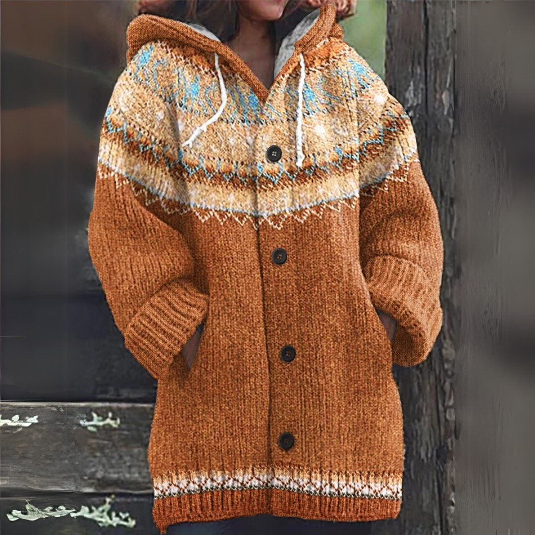 Mery | Blød varm cardigan med ribkanter