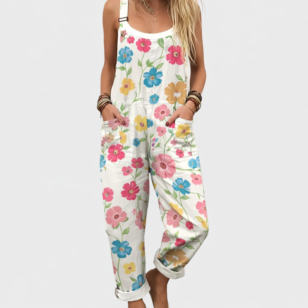Behagelige dungarees med print