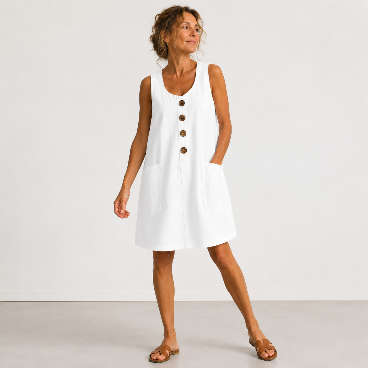 Maud – Elegant kjole med U-hals