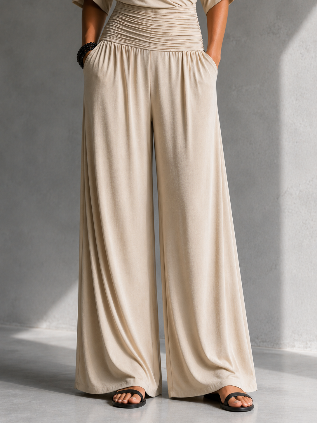 Gerika – Elegant jumpsuit med slå-om-front