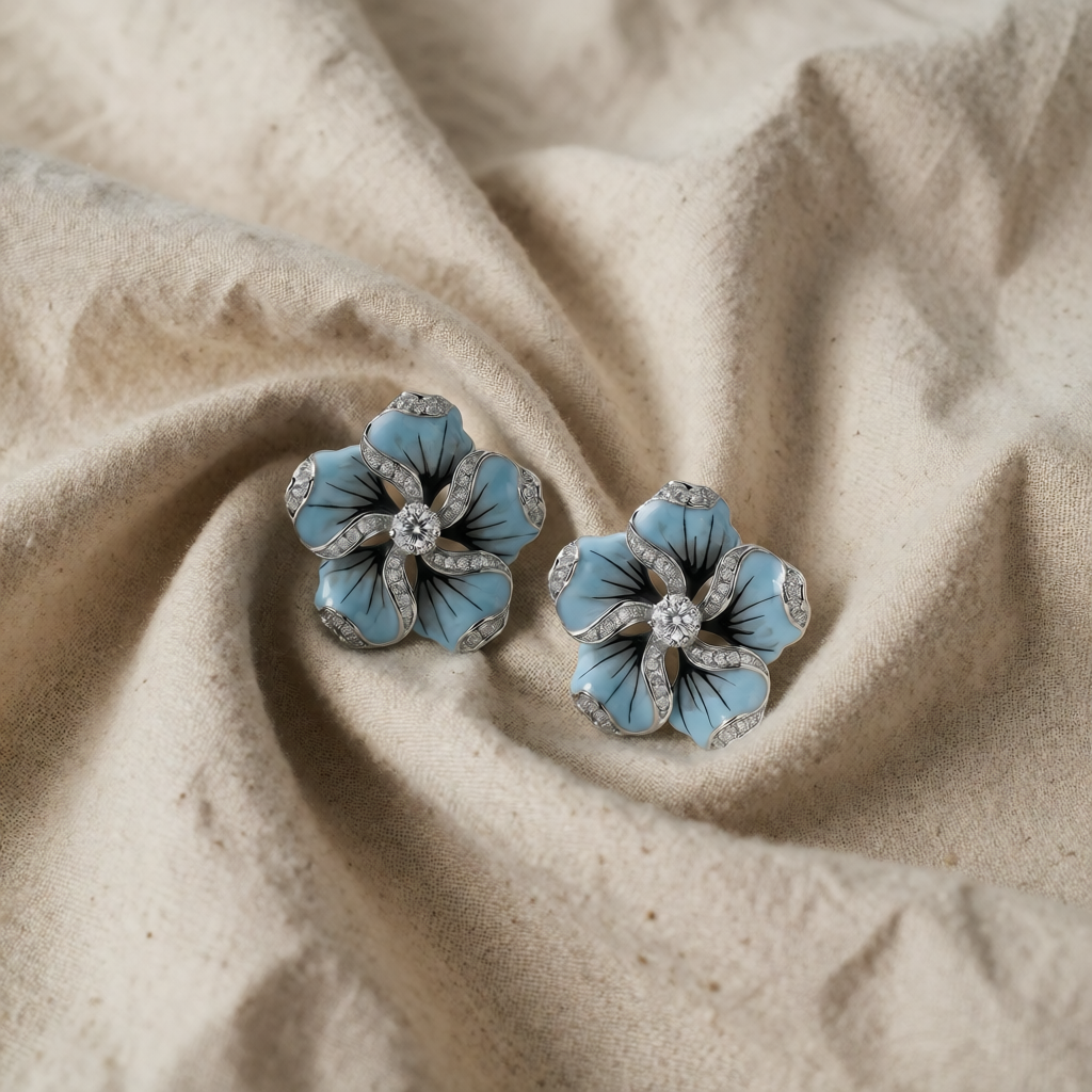 AZURE BLOOM ØRERINGE