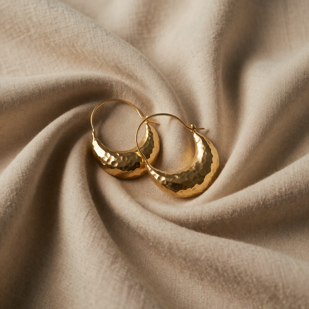 Vintage Golden Kurveøreringe