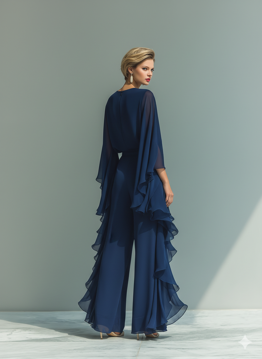 Selma | chiffon top- og buksesæt