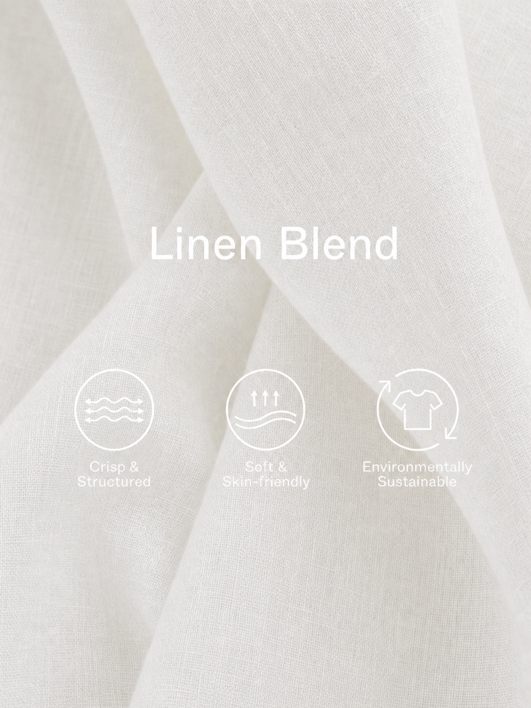 Astrid | Stilrent linnedlook skjorte- og shortssæt