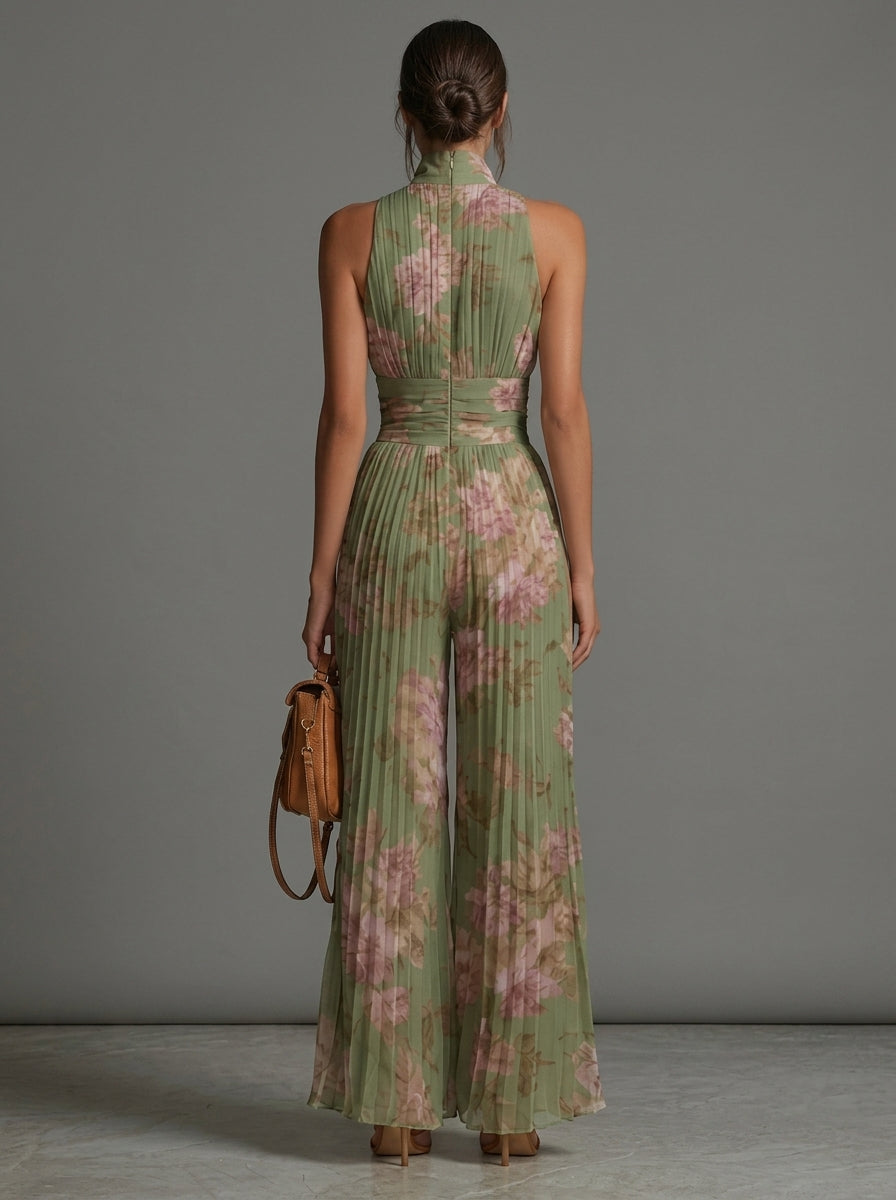 ÉLAN - Skulpturelt plisseret jumpsuit