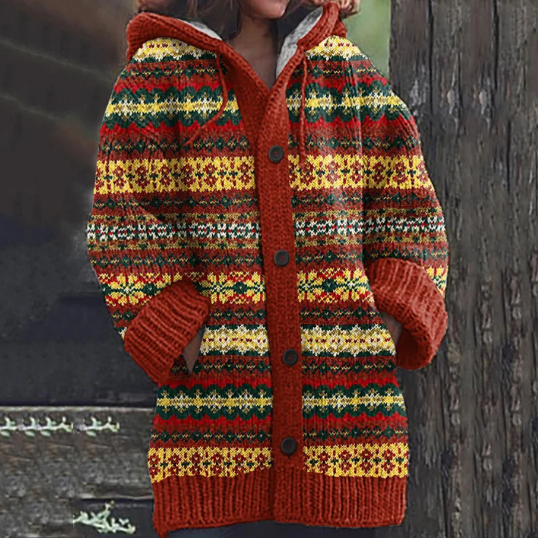 Jennifer | Blød varm cardigan med ribkanter