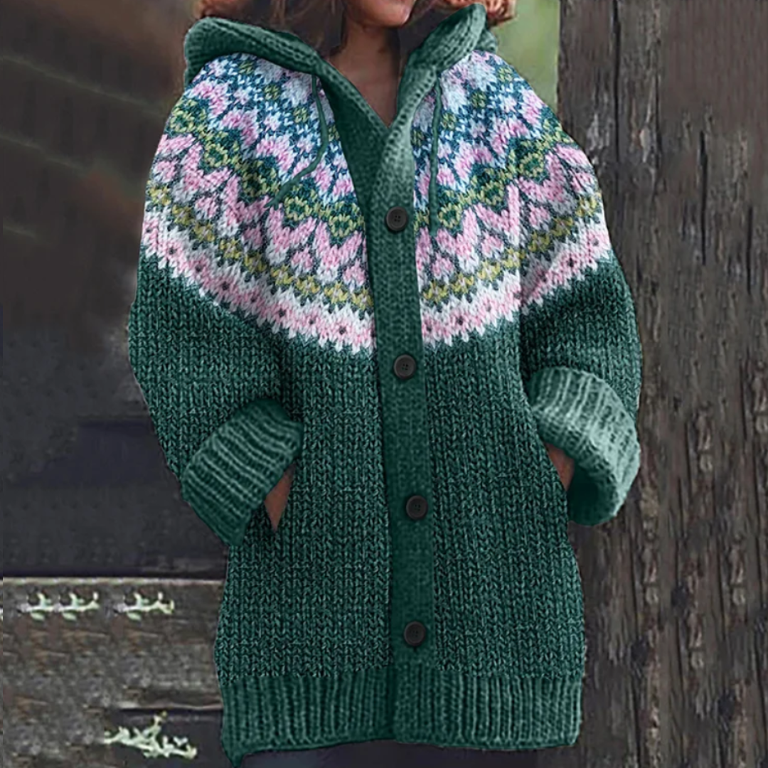Jessica | Blød varm cardigan med ribkanter