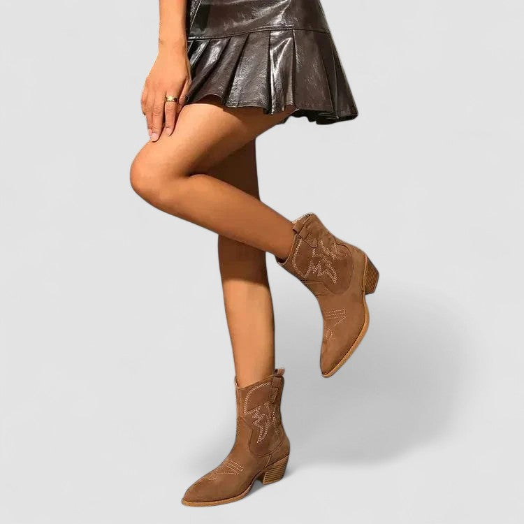 Darcy | Broderede western-støvletter