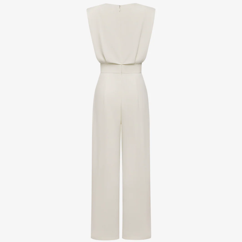 Ariadna | Jumpsuit med bælte og krave