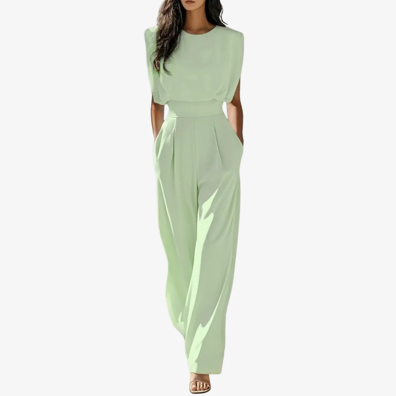 Ariadna | Jumpsuit med bælte og krave