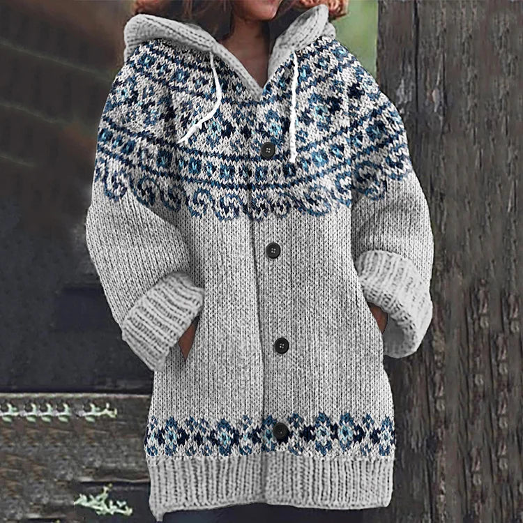 Neve | Blød varm cardigan med ribkanter