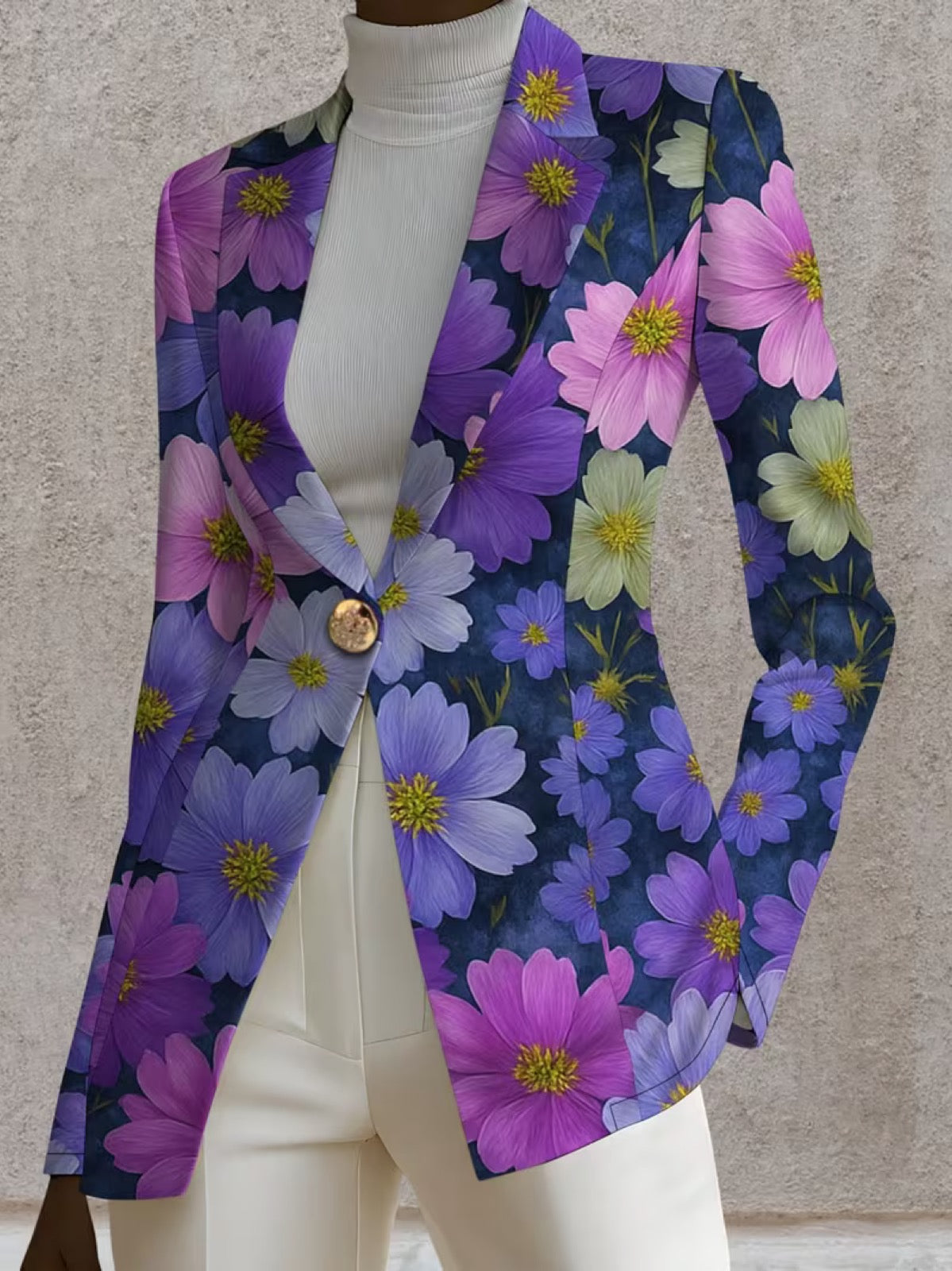 Saga | Blazer med blomsterprint
