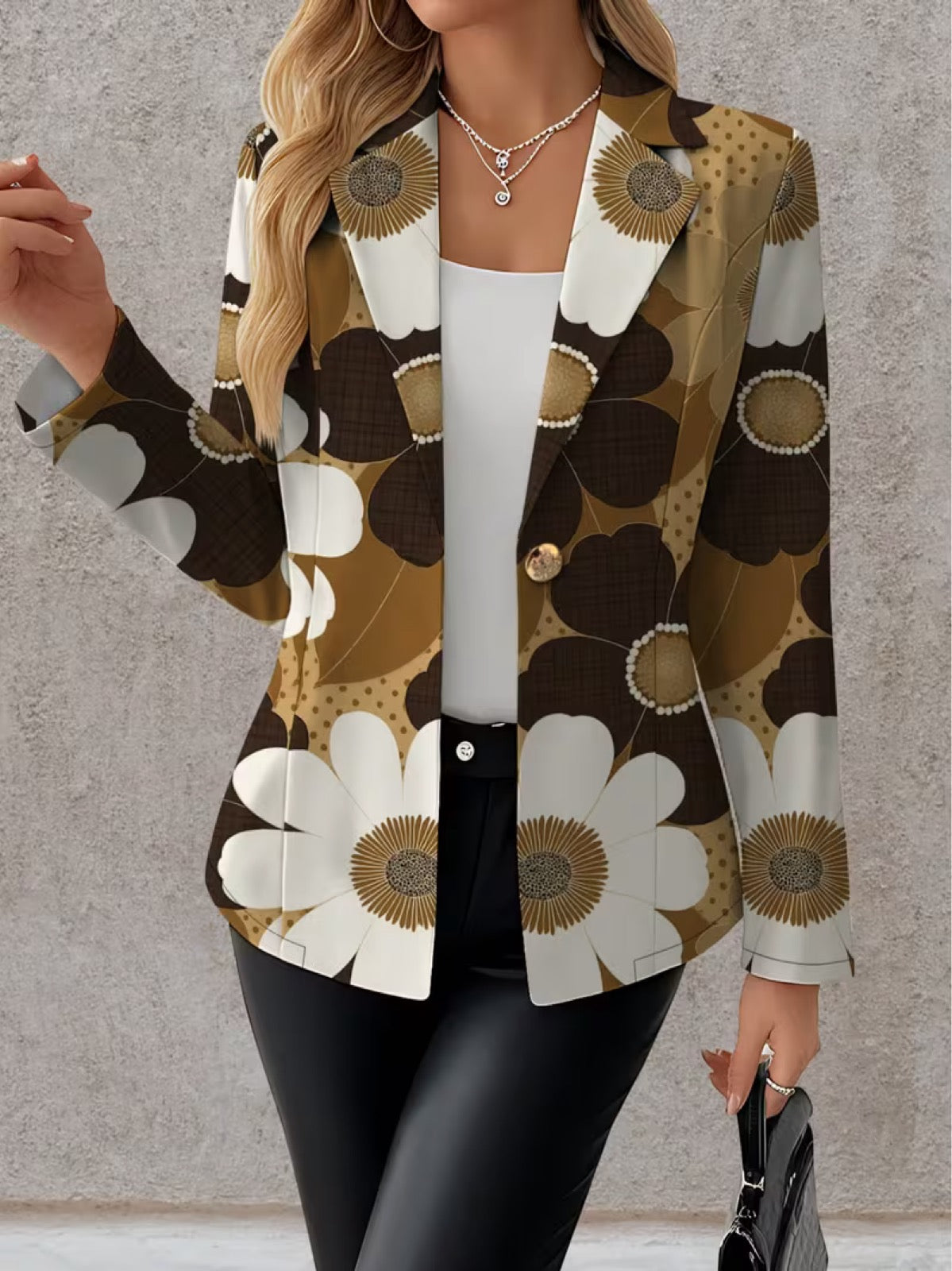 Alma | Blazer med markant blomsterprint