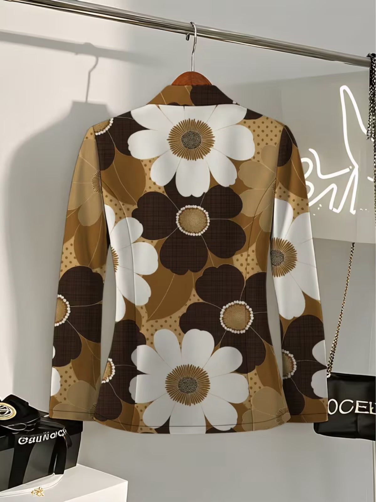 Alma | Blazer med markant blomsterprint