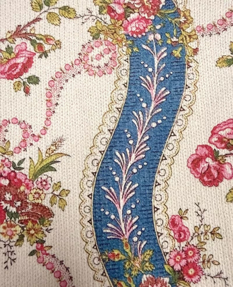 Rosalind | Lynlås-cardigan med roser og bånd