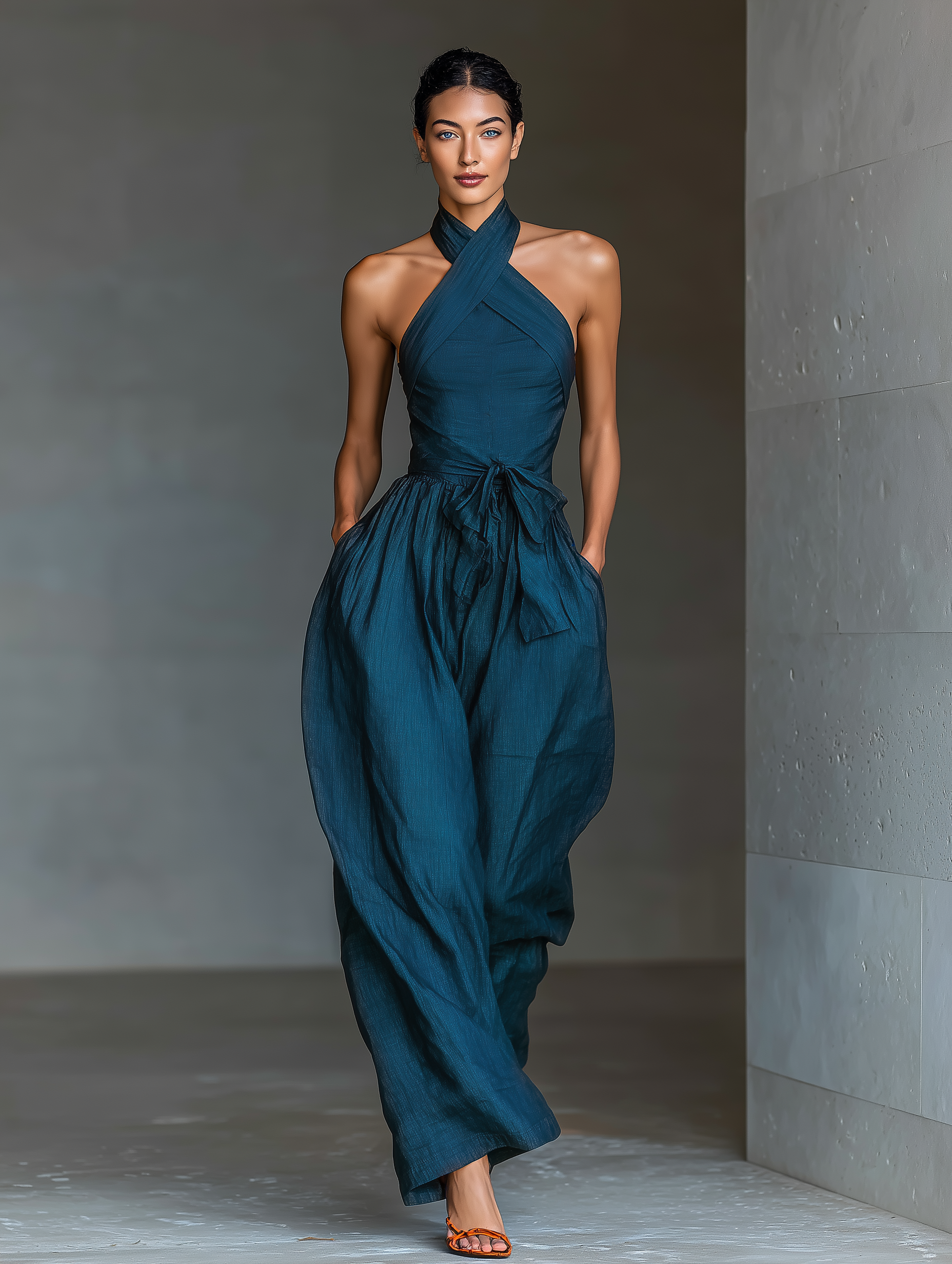 Nora | Jumpsuit med brede ben og sidelommer