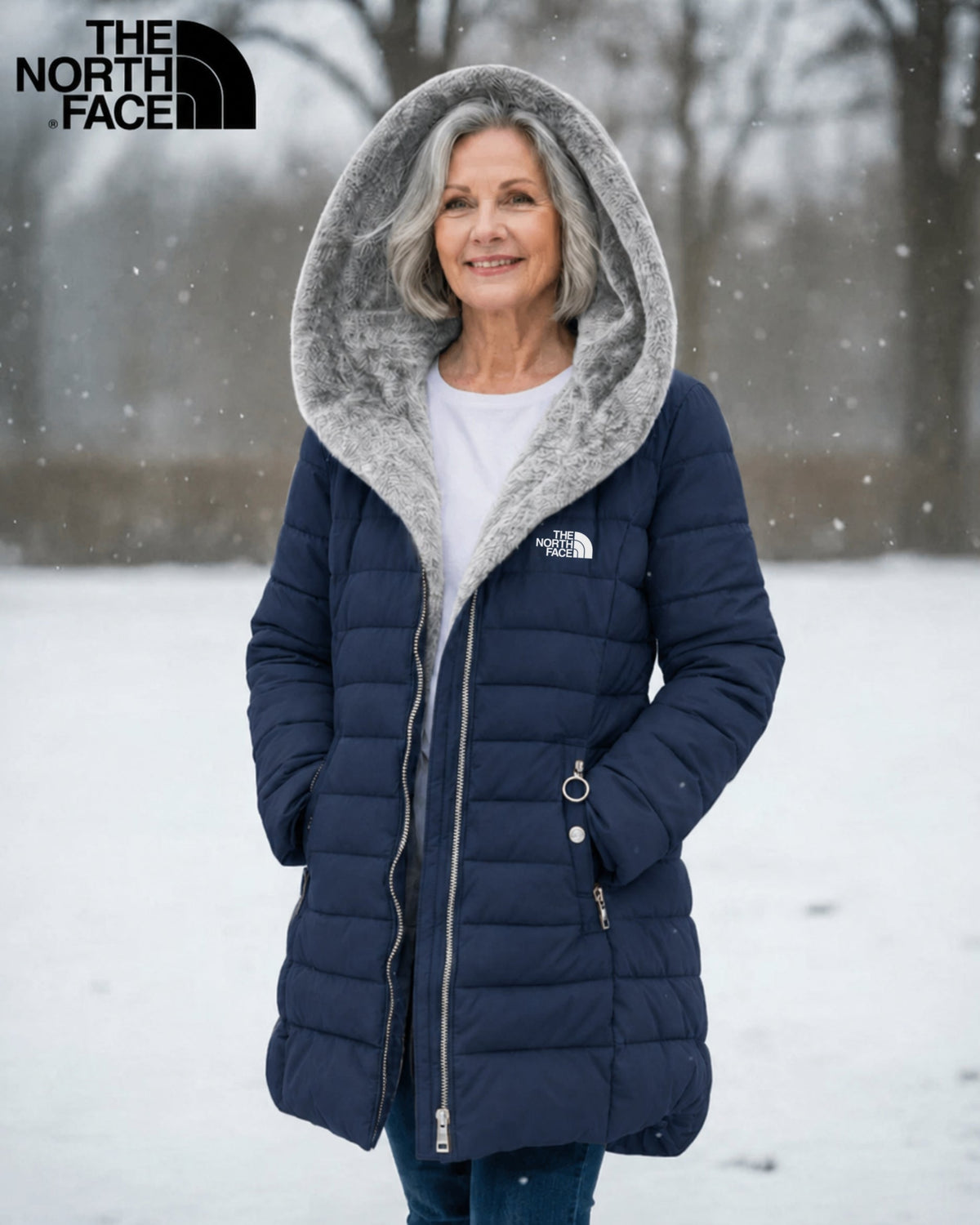 TNF  Fleece Lined Quilted Coat - CLEARANCE SALE.