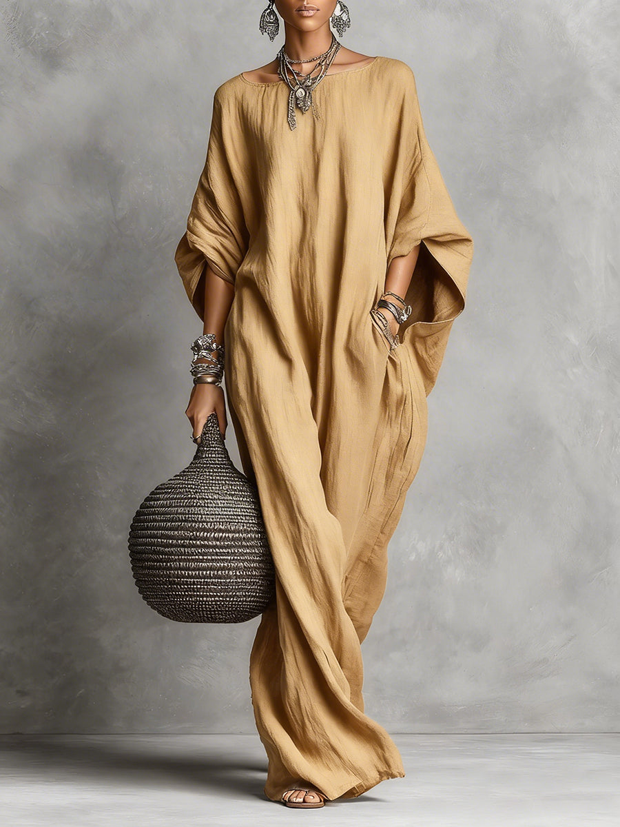 Serena | Oversized maxikjole med blødt fald