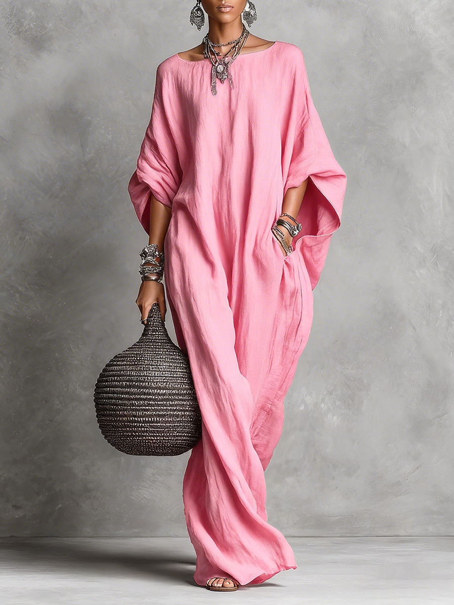 Serena | Oversized maxikjole med blødt fald