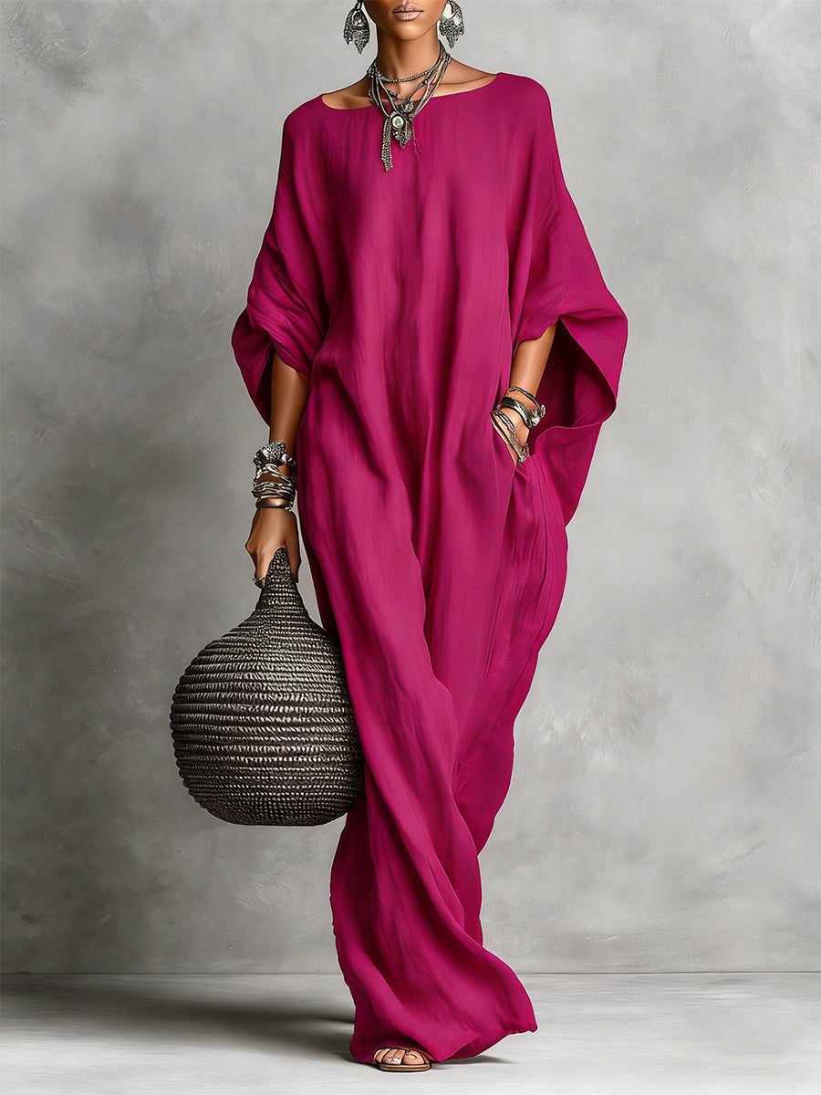 Serena | Oversized maxikjole med blødt fald